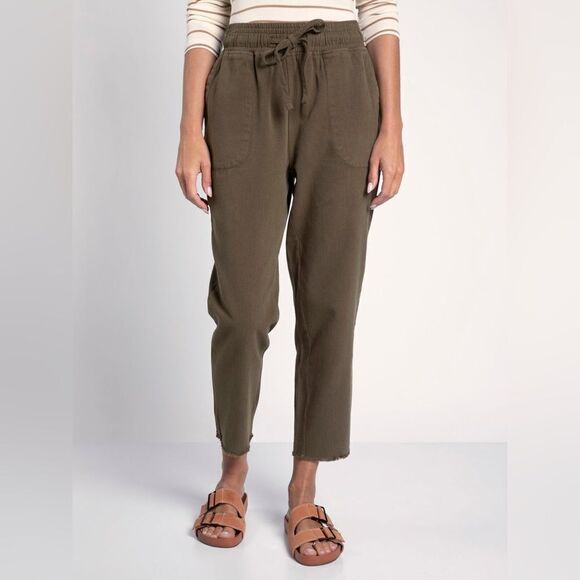 Thread & Supply Pants - Anthropologie Thread & Supply Brown High-Waisted Tie-Waist Trouser Pants  Medium